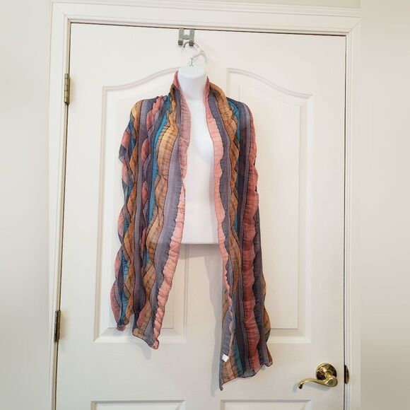Multicolor Striped Scarf - Picture 2 of 2